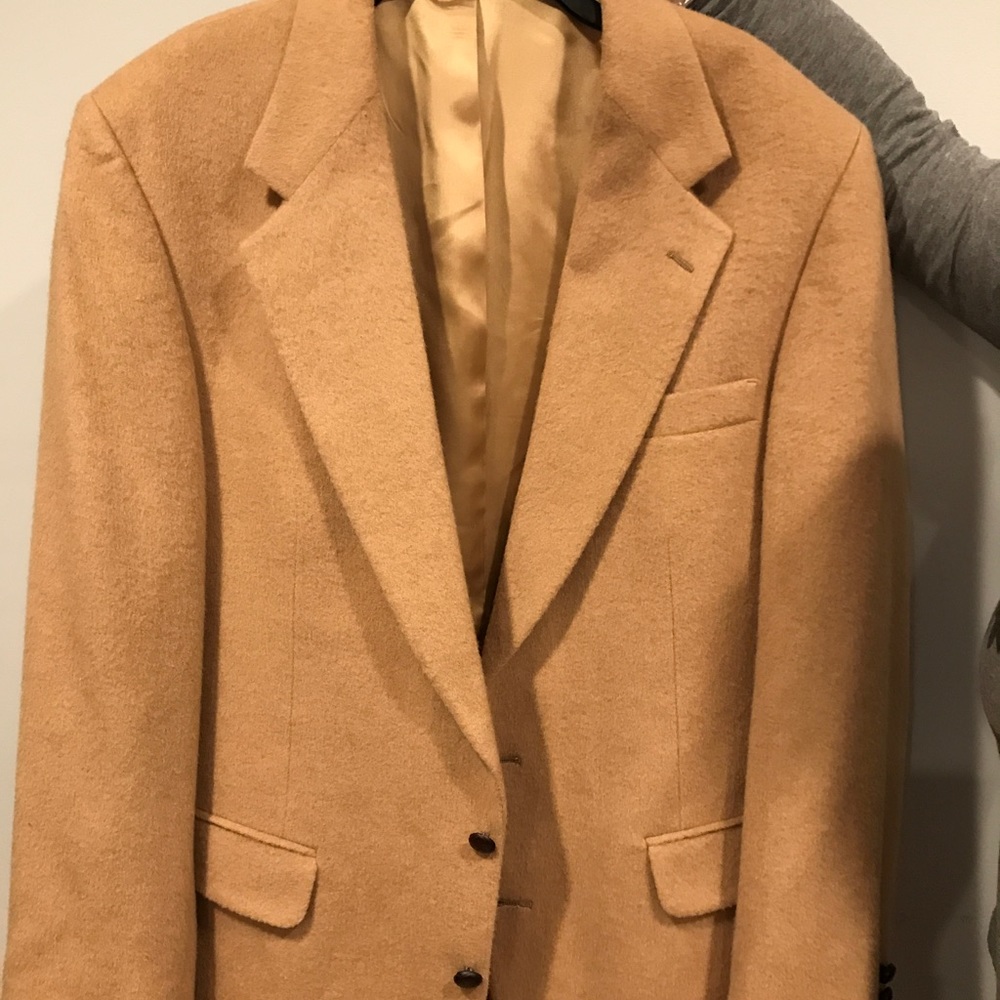 Mens Camel Suit Jacket